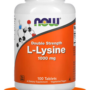 Now Foods L Lisina Dupla Força 1000mg 100tablet