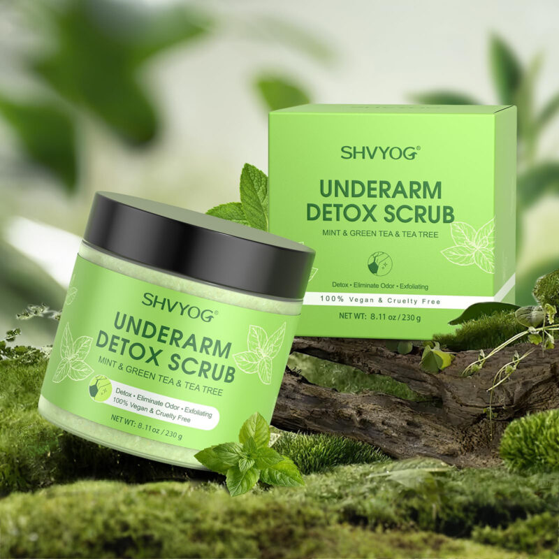 Chá Verde Shvyog Detox Scrub Para Axilas Com Hortelã E Melal - Image 9