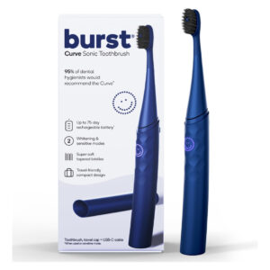 Escova De Dentes Elétrica Burst Curve Sonic Para Adultos Azu