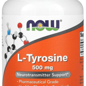 Now Foods L-tirosina 500mg 120 Cápsulas Importado Eua/usa
