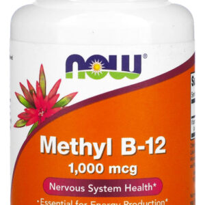 Now Foods Vitamina B-12 1mg Com Metilcobalamina 100pastilhas Sabor N/a