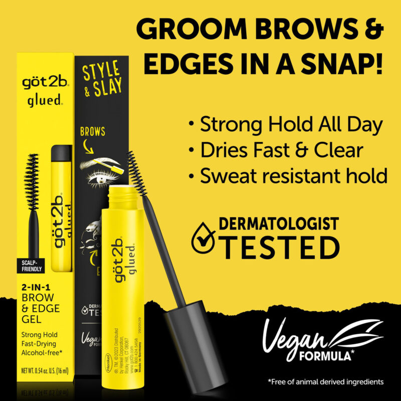 Gel Para Sobrancelhas E Cabelos Got2b Glued Brows & Edges, F - Image 2