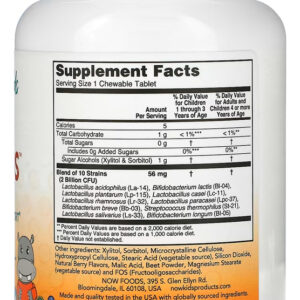 Berrydophilus Now Foods Kids 120 Past + Porta Cápsulas