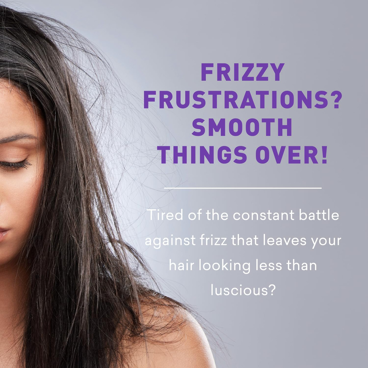 Loção Para Cabelos Frizz Just Nutritive Flyaway Taming 240 M - Imagem 2