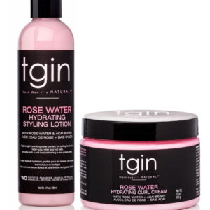 Hair Care Tgin Rose Water Curl Cream + Loção Modeladora 240m