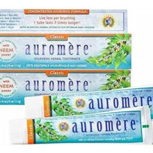 Pasta De Dente De Ervas Ayurvédica Auromere Classic Licorice