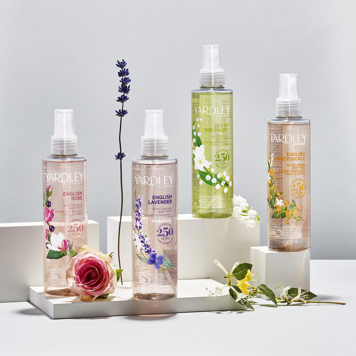 Névoa Hidratante Corporal Yardley English Honeysuckle 200ml - Imagem 3