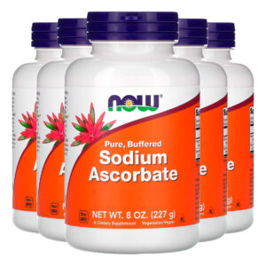 Ascorbato De Sódio 277g Puro Importado 5un Now Foods
