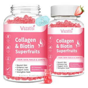 Gomas De Colágeno Vazatisi Com Biotina E Queratina Para Pele