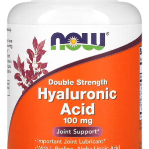Ácido Hialurônico 100mg Now Foods 120 Cápsulas Importado