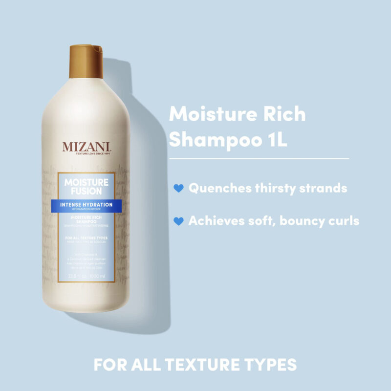Shampoo Mizani Moisture Fusion Moisture Rich 1l Com Óleo De - Image 3