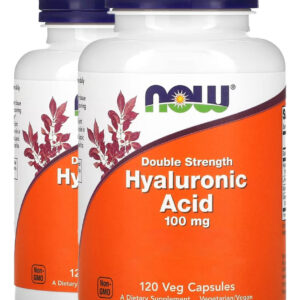 Ácido Hialurônico 100mg 120 Cápsulas Importado 2un Now Foods