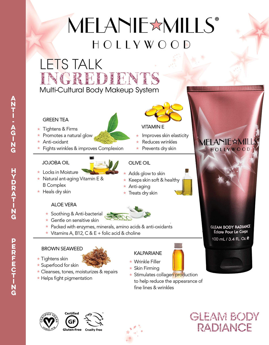 Hidratante De Maquiagem Body Radiance Gleam Disco Gold 30ml - Imagem 4