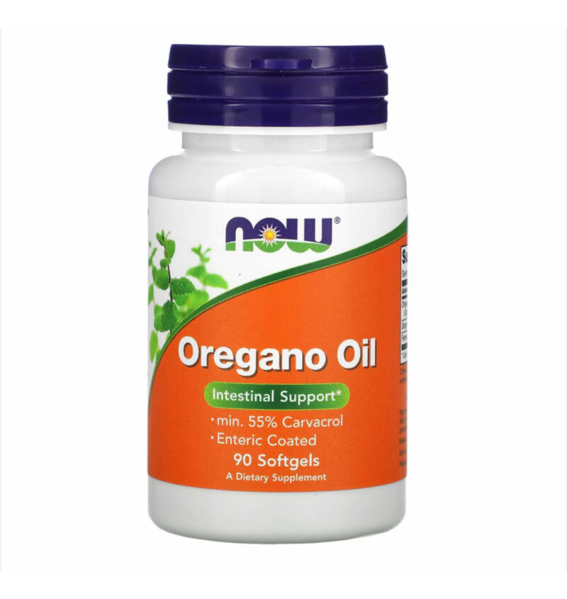Óleo Essencial Orégano Now Foods C/90 Cáps. Saúde Intestinal Sabor Sem Sabor - Imagem 2