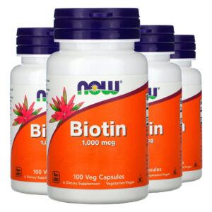 Biotina 1000mcg 100 Veg Cáps Importado 4un Now Foods