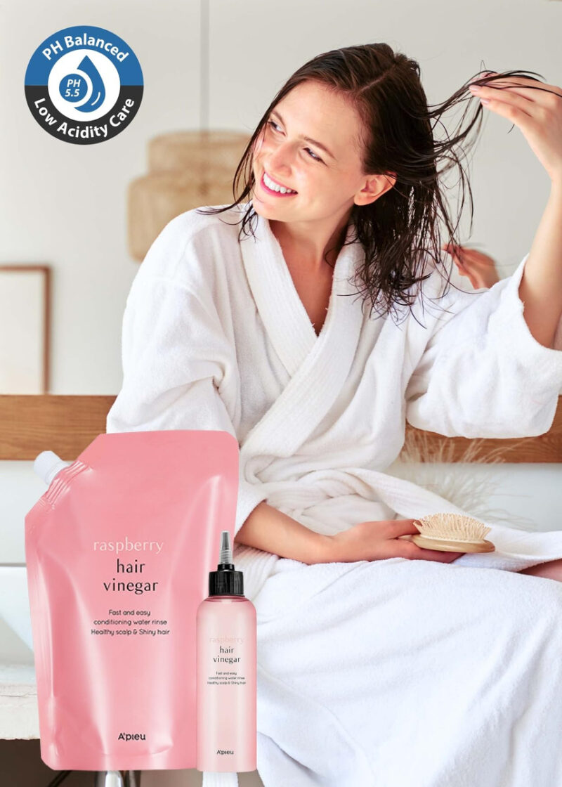 Recarga De Enxágue Com Vinagre De Cabelo A'pieu Raspberry 40 - Image 7