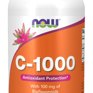 Vitamina C-1000mg Now Foods E 100mg Bioflavonóides 250caps Sabor Sem Sabor