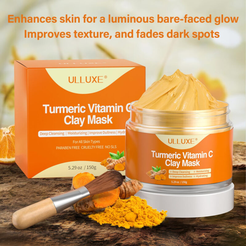 Máscara De Argila Ulluxe Turmeric Vitamina C Para Manchas Es - Image 6