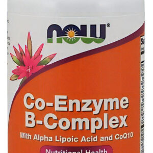 Now Foods, Complexo B E Coenzimas - 60 Cápsulas Vegetais Sabor Natural