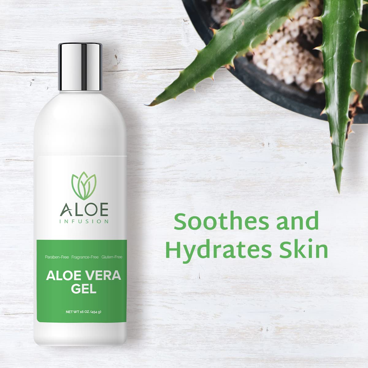 Gel De Aloe Vera Infusão De Aloe Hidratante Profundamente 48 - Imagem 4