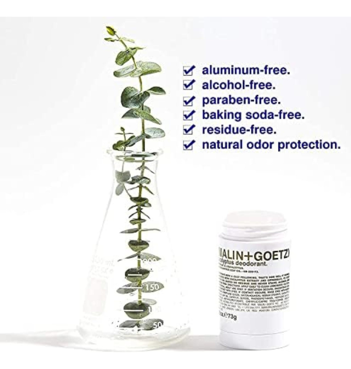 Desodorante Malin + Goetz Eucalyptus 76ml Para Todos Os Tipo - Imagem 2