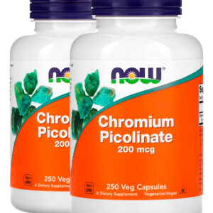 Chromium Picolinate 200 Mcg 250 Cáps Importado 2un Now Foods