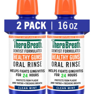 Enxaguante Bucal Therabreath Healthy Gums Clean Mint 480 Ml