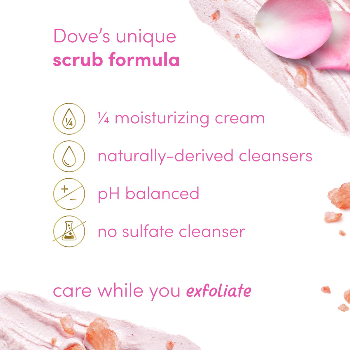 Esfoliante Corporal Dove Himalayan Com Sal E Óleo De Rosa 44 - Imagem 3