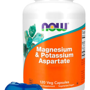 Aspartato Magnésio E Potássio Now 120cap + Porta Cápsulas