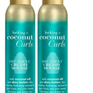 Mousse Cremosa Decadente Ogx Coconut Curls, 7,9 Onças (pacot