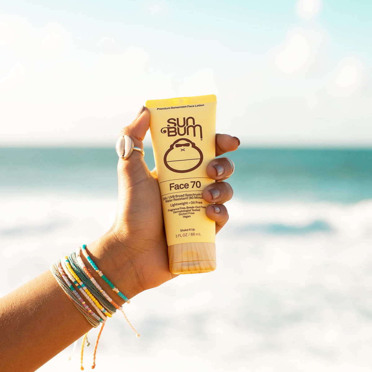 Loção Facial Protetora Solar Sun Bum Original Spf 70 90ml - Imagem 3