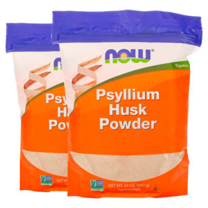 Cascas De Psyllium Pó 680g Importado 2un Now Foods