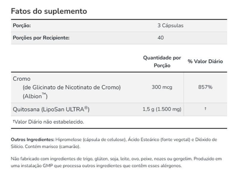 Quitosana 500mg Now Foods 120 Cápsulas Importado - Imagem 4