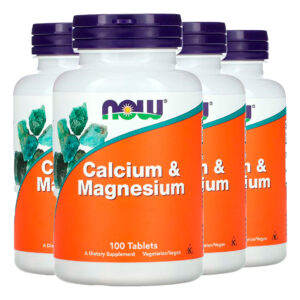 Cálcio E Magnésio Now Foods 500/250mg 100 Tabs Importado 4un