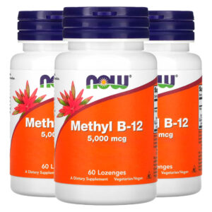 Metil B-12 5.000mcg Now Foods 60 Pastilhas Importado 3un