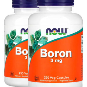 Boron 3mg Now Foods 250 Veg Caps Importado 2un Now Foods