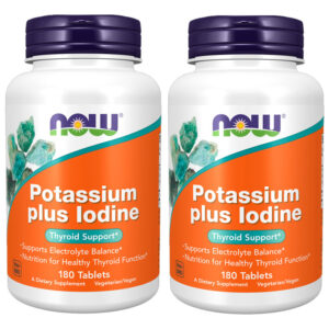 Potássio Plus Iodo Now Foods Potassium Plus 180tablts 2un Sabor Sem Sabor