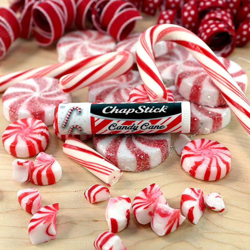 Bálsamo Labial Chapstick Candy Cane Flavor, Pacote Com 12 Un - Image 4