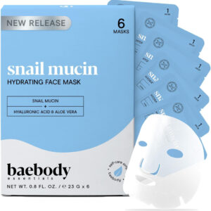 Máscara Facial Baebody Snail Mucin Anti Aging 6 Unidades