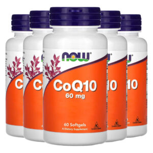 Coenzima Coq10 60mg E Omega-3 Now Foods 60soft Importado 5un