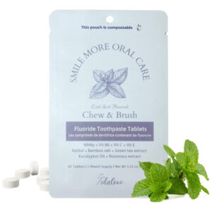 Comprimidos De Creme Dental Tidalove Smile More Com Flúor E