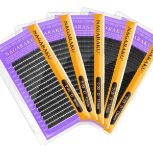 Extensões De Cílios Nagaraku 5 Bandejas 0,03 Mm D 9/10/11/12