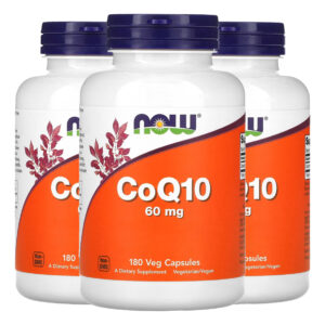 Coenzima Coq10 60mg Now Foods 180 Cápsulas Importado 3un