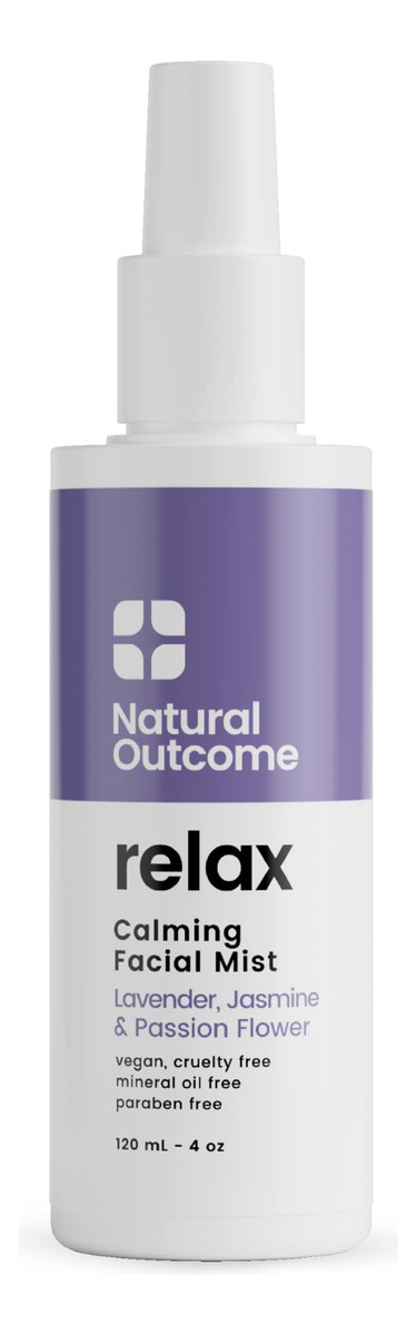 Névoa Facial E Spray Fixador Natural Outcome Calming 120 Ml
