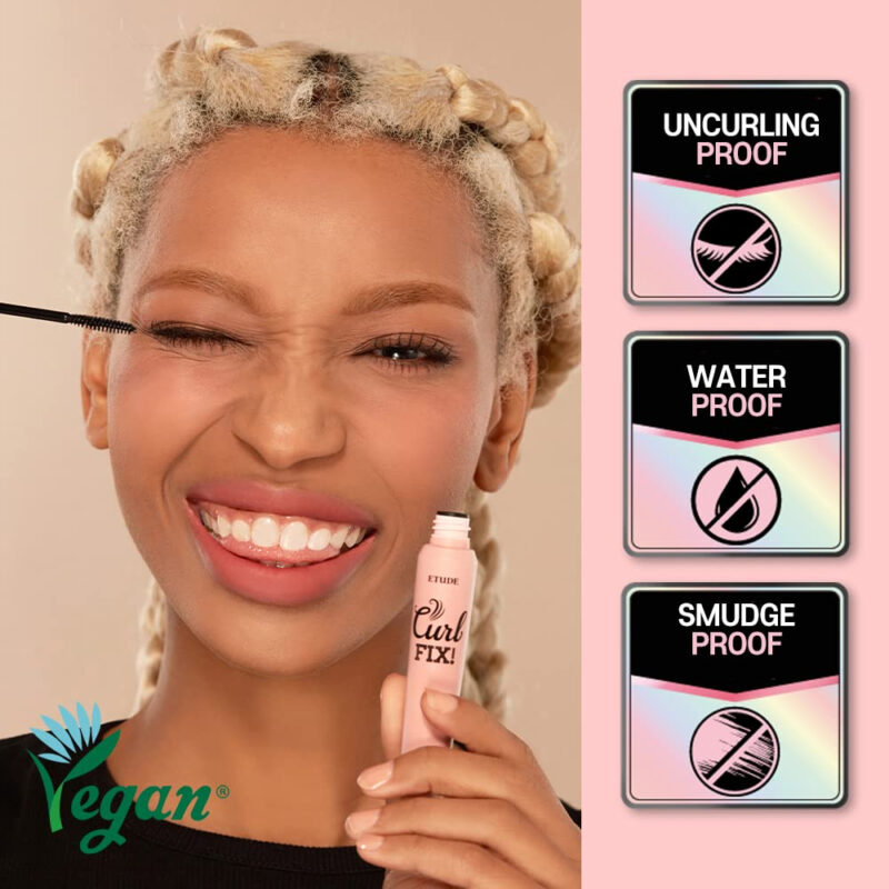 Máscara Etude Curl Fix #1 Preta À Prova D'água Com Duração D - Image 2