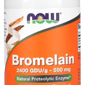 Bromelaína 500mg Now Foods 60 Cápsulas Importado
