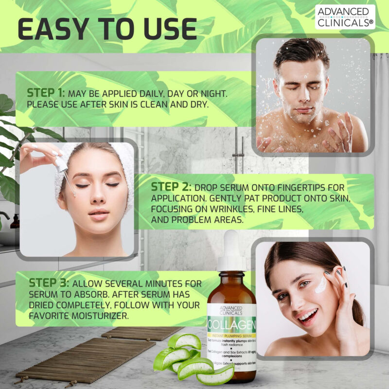 Sérum Advanced Clinicals Collagen Para Endurecer A Pele Faci - Image 5