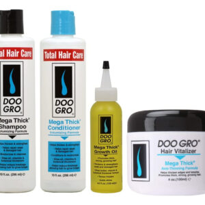 Kit De Crescimento Capilar Doo Gro Mega Thick Shampoo E Óleo