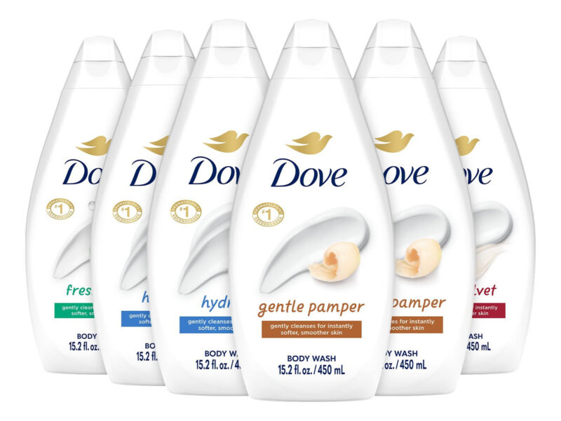 Sabonete Líquido Dove Variety, Pacote Com 6 Unidades, Hydrat
