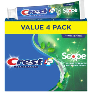 Pasta De Dentes Crest Whitening Plus Scope Complete, 163 Ml,